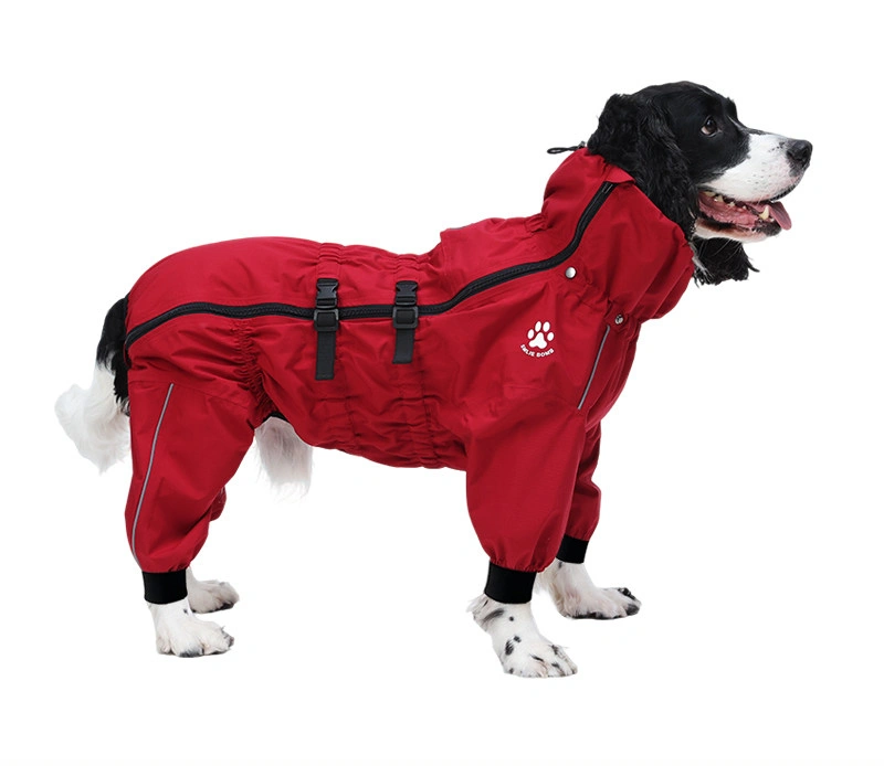 Waterproof Dog Raincoat with Removable Visor Hood thumbnail 4