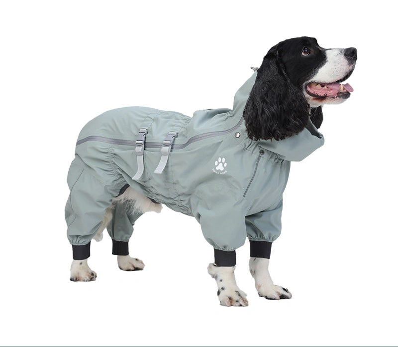 Waterproof Dog Raincoat with Removable Visor Hood thumbnail 6