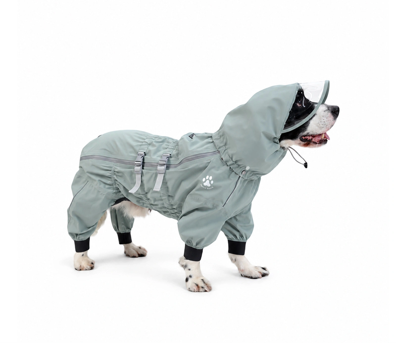 Waterproof Dog Raincoat with Removable Visor Hood thumbnail 9
